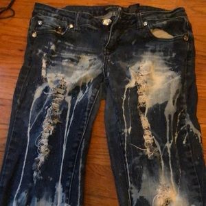 Ripped/bleached/ jeans